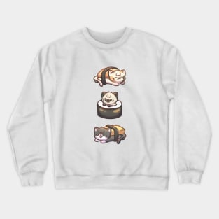 Cute Sushi Cats Crewneck Sweatshirt